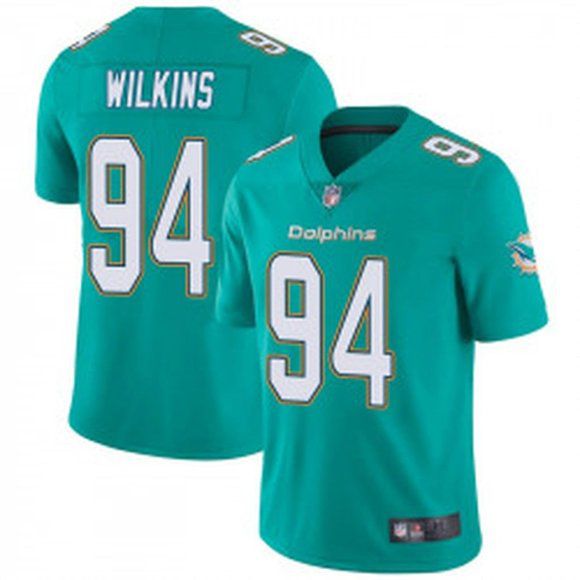 Men Miami Dolphins #94 Christian Wilkins Nike Green Limited NFL Jersey